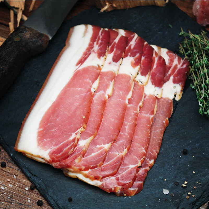 Smoked Dry Cured Back Bacon De Butchers